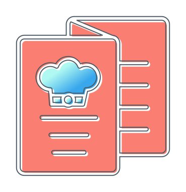 Menü web simgesi, vektör çizim