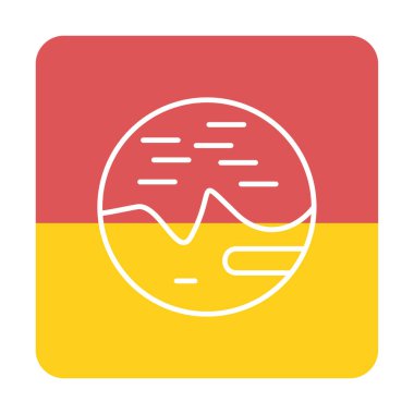 Gezegenler simgesi, vektör illüstrasyonu