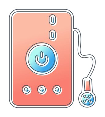 Su banyosu web simgesi, illüstrasyon