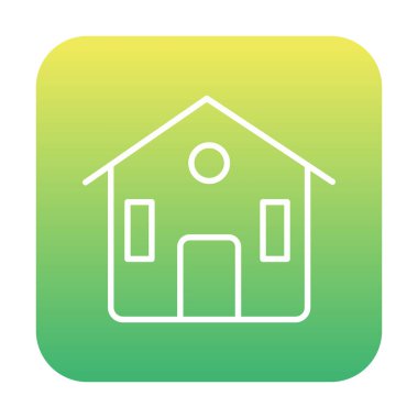 ev vektörü kabartma gradyanı simgesi