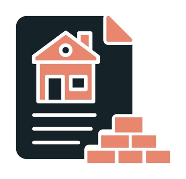 Ev Dosyası simgesi, vektör illüstrasyonu 