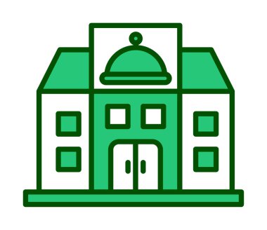 Beyaz arkaplanda restoran vektör illüstrasyonu