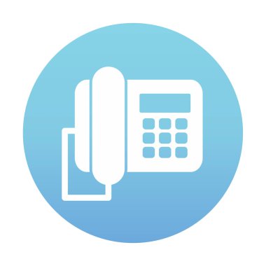 masa telefonu simgesi, vektör illüstrasyonu basit tasarım