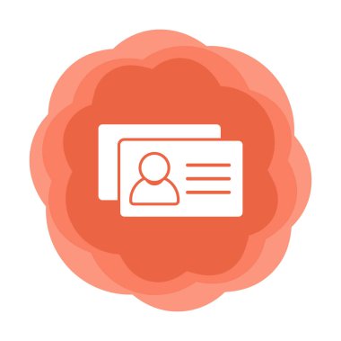 İş Kartları arka planda basit web simgesi. 