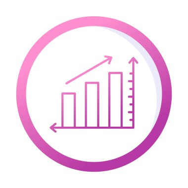 Grafik. Web simgesi basit illüstrasyon 