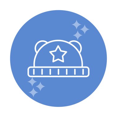 Bebek Şapka. Web simgesi basit illüstrasyon 