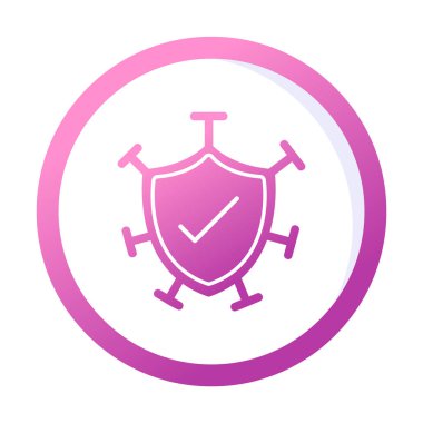 Koruma kalkanı ikonu vektör illüstrasyon tasarımı