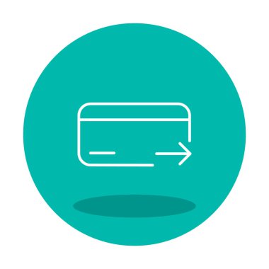 Kredi kartı ikonu vektör illüstrasyonu