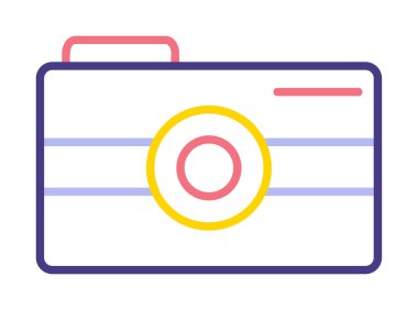 Kamera. Web simgesi basit illüstrasyon 