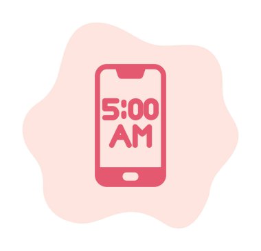 Smartphone Alarm simgesi vektör çizimi