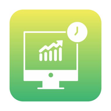 Stocks Analitik Modern Simgesinin vektör çizimi                   