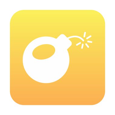 Bomba yassı ikon. vektör renk çizimi