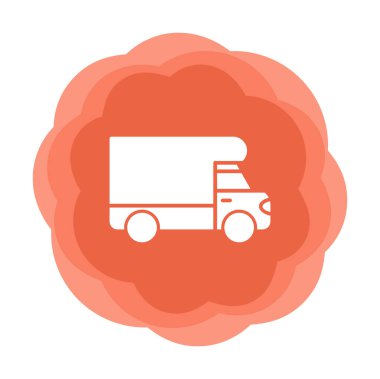 Van düz vektör simgesi