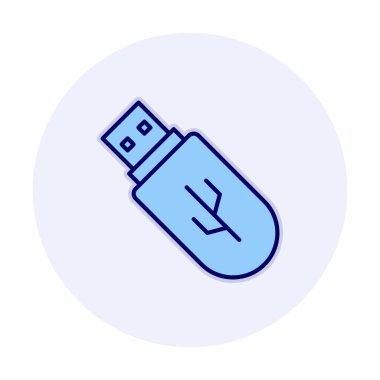 Web için usb flash simgesi.