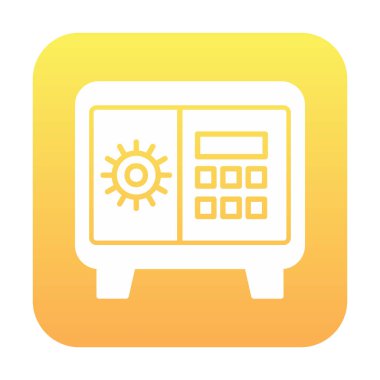 Güvenli kutu vektör çizimi tasarımı