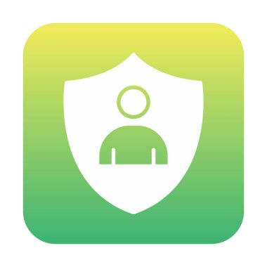 Hesap koruma simgesi vektör illüstrasyonuName