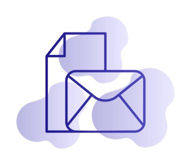 posta simgesi, vektör illüstrasyonu   