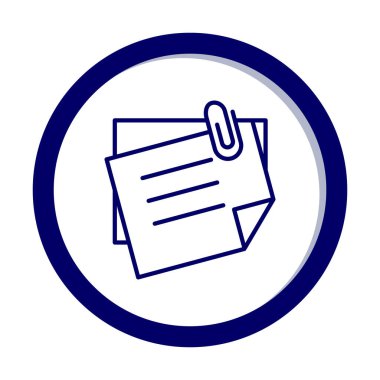 Yapışkan Notlar simge vektör çizimi