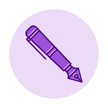 Dolma kalem simge vektör çizim