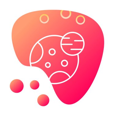 Gezegenler simgesi, vektör illüstrasyonu