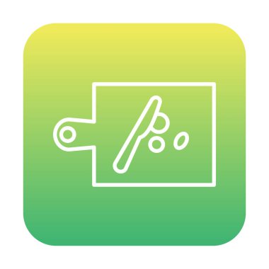 Kesme tahtası simgesi, vektör illüstrasyonu