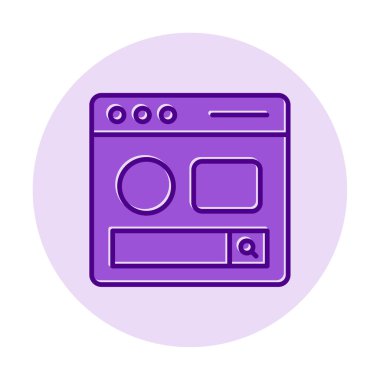 Basit sayfa satırını, ana vektör ögelerini ara