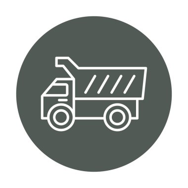 Vektör Tasarımı Çöp Kamyonu Simgesi Biçimi