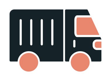 Van düz vektör simgesi