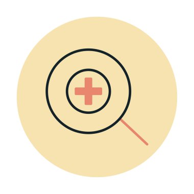 yakınlaştırma simgesi, vektör illüstrasyonu basit tasarım