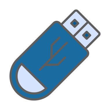 Web için usb flash simgesi.