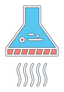 Egzoz, çıkarıcı kaput çizgisi simgesi