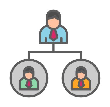 Beyaz arkaplanda Takım Yönetimi vektör çizimi