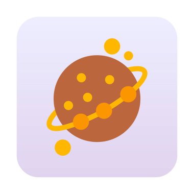 Gezegenler simgesi, vektör illüstrasyonu