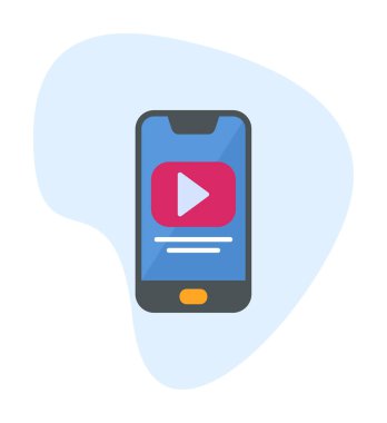 Video simge vektör çizim oynamak