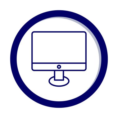 Ekran simgesi vektör illüstrasyonunu izle