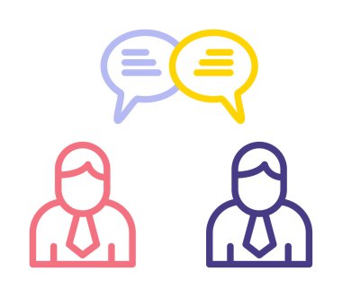 Kullanıcılar iletişim konsepti vektör illüstrasyonunu sohbet