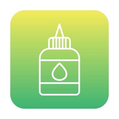 sıvı yapıştırıcı şişe ikonu vektör illüstrasyonu, yapıştırıcı logosu kavramı         