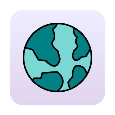 Dünya web simgesi vektör illüstrasyonu