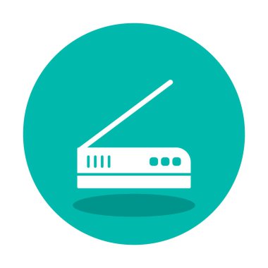  Tarayıcı aygıtı satır tasarım simgesi çizimi  