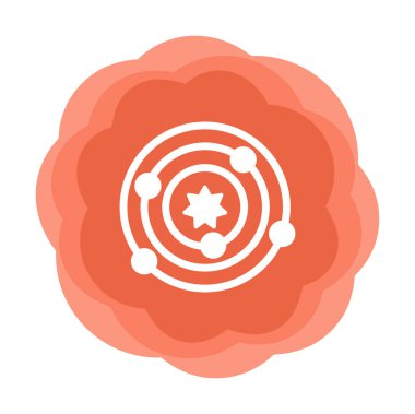 Güneş sistemi. Gezegenler Güneş 'in etrafında döner.