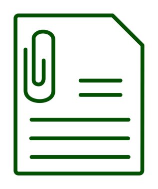 CV belgesi. Web simgesi basit illüstrasyon