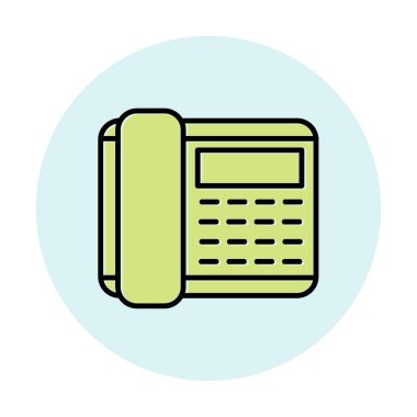 Basit Telefon Simgesi, vektör illüstrasyonu