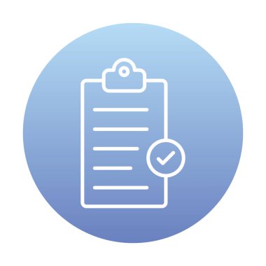 Basit Pano Tamamlanmış simge, vektör illüstrasyonu