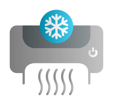 Klima ağı basit simgesi.