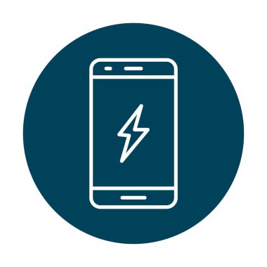 Mobil simge vektör illüstrasyonunu şarj et