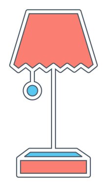 tablo lambası vektör illüstrasyonu