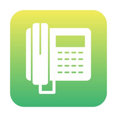 Basit Telefon Simgesi, vektör illüstrasyonu