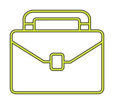 evrak çantası web basit simge illüstrasyonu