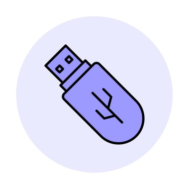 Web için usb flash simgesi.
