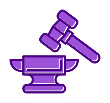 örs simgesi, vektör illüstrasyonu basit tasarım